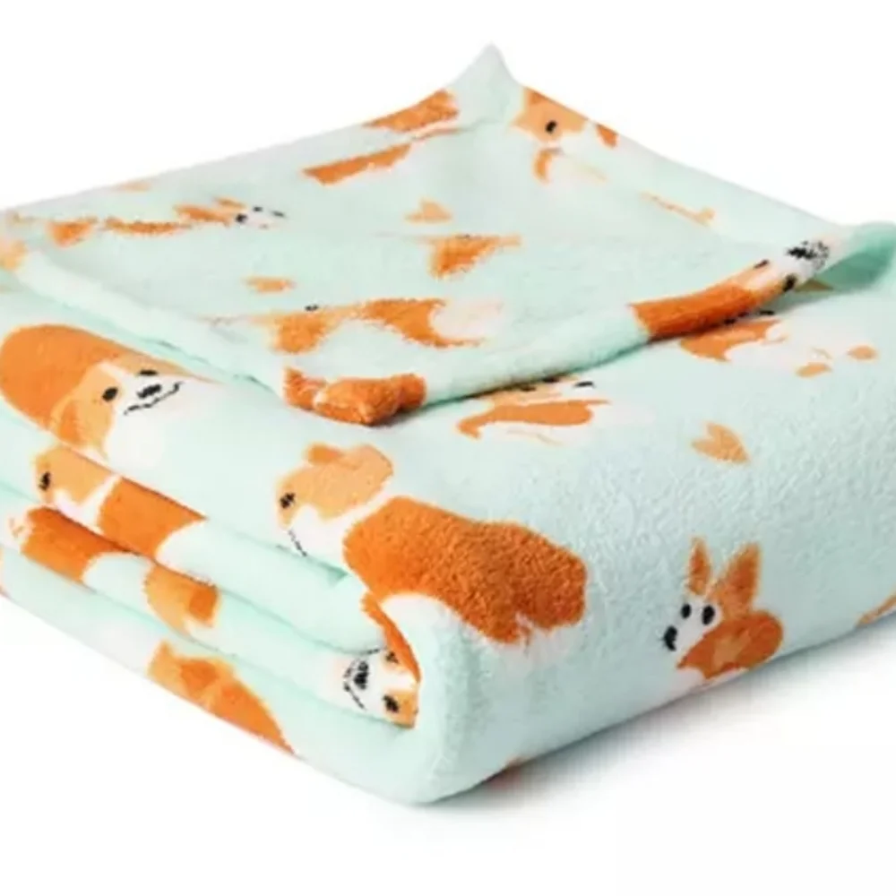Super soft & plush Corgie Throw